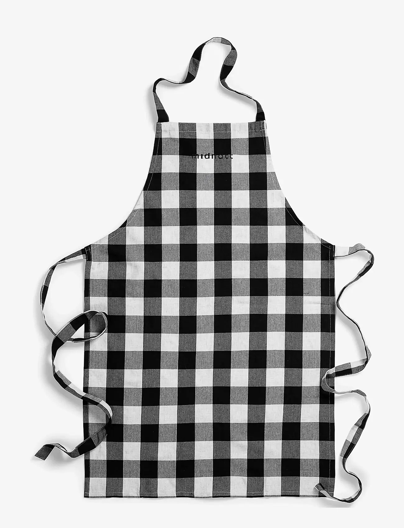 Midnatt - Apron checked b/w - aprons - black&white - 1