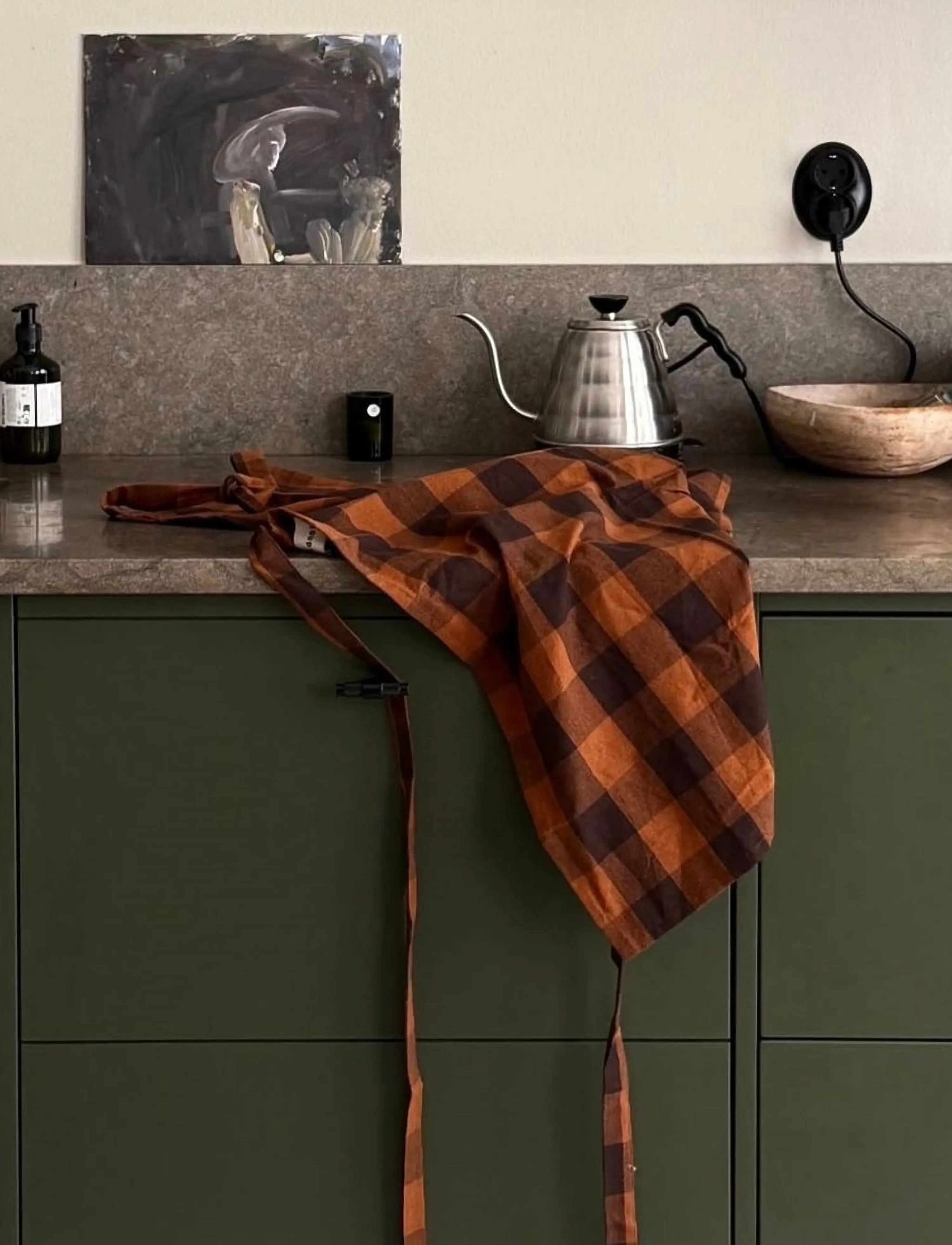 Midnatt Forklæde, Brunt, 58X80, Brown, Køkkentekstiler > Forklæder, Unisex