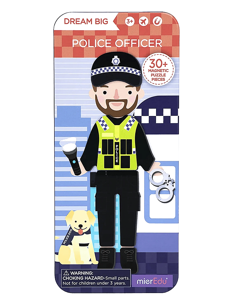 mierEdu - Magnetic Hero Box - Police Officer - käsitöökomplekt - black - 0