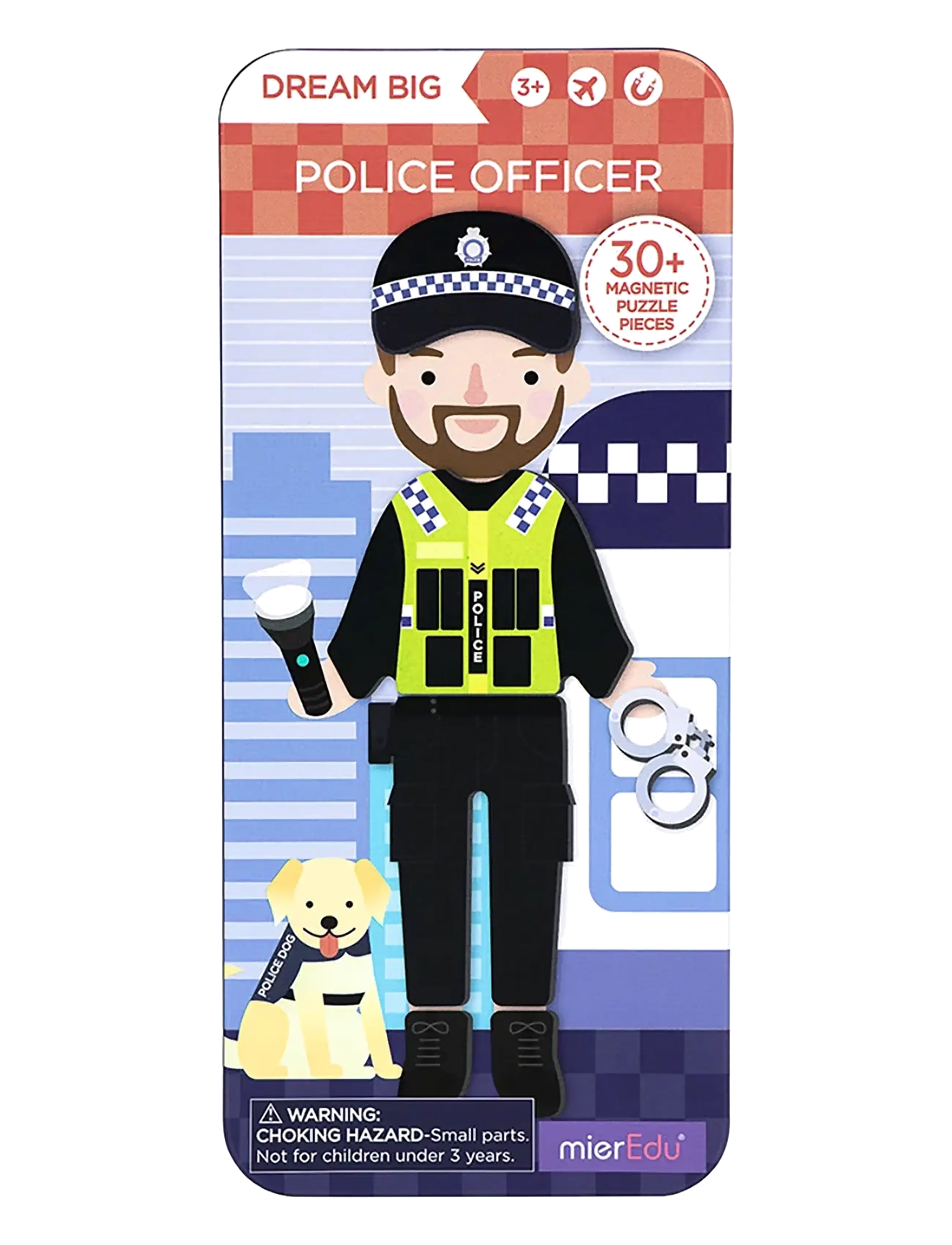 mierEdu Magnetic Hero Box - Police Officer - 4 for 3 - BLACK / multi