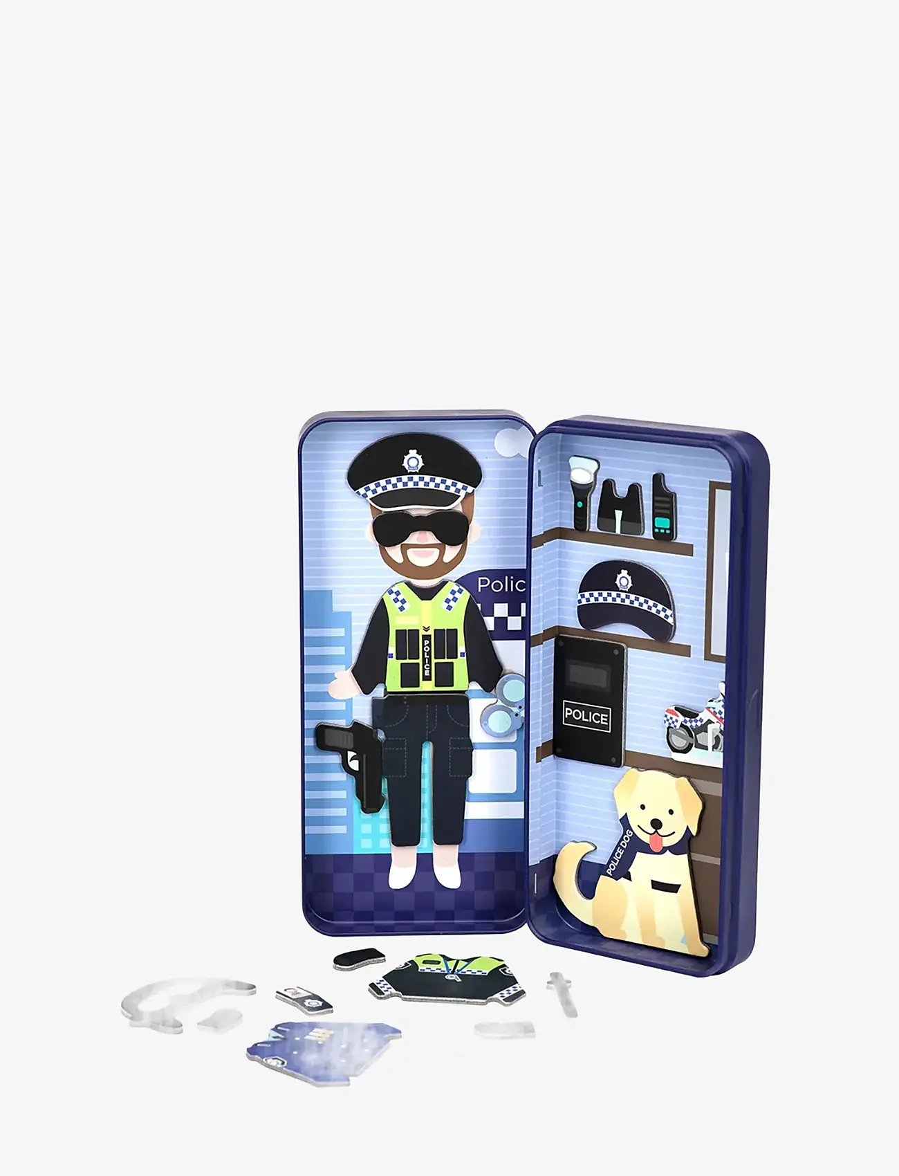 mierEdu - Magnetic Hero Box - Police Officer - pysselset - black - 1