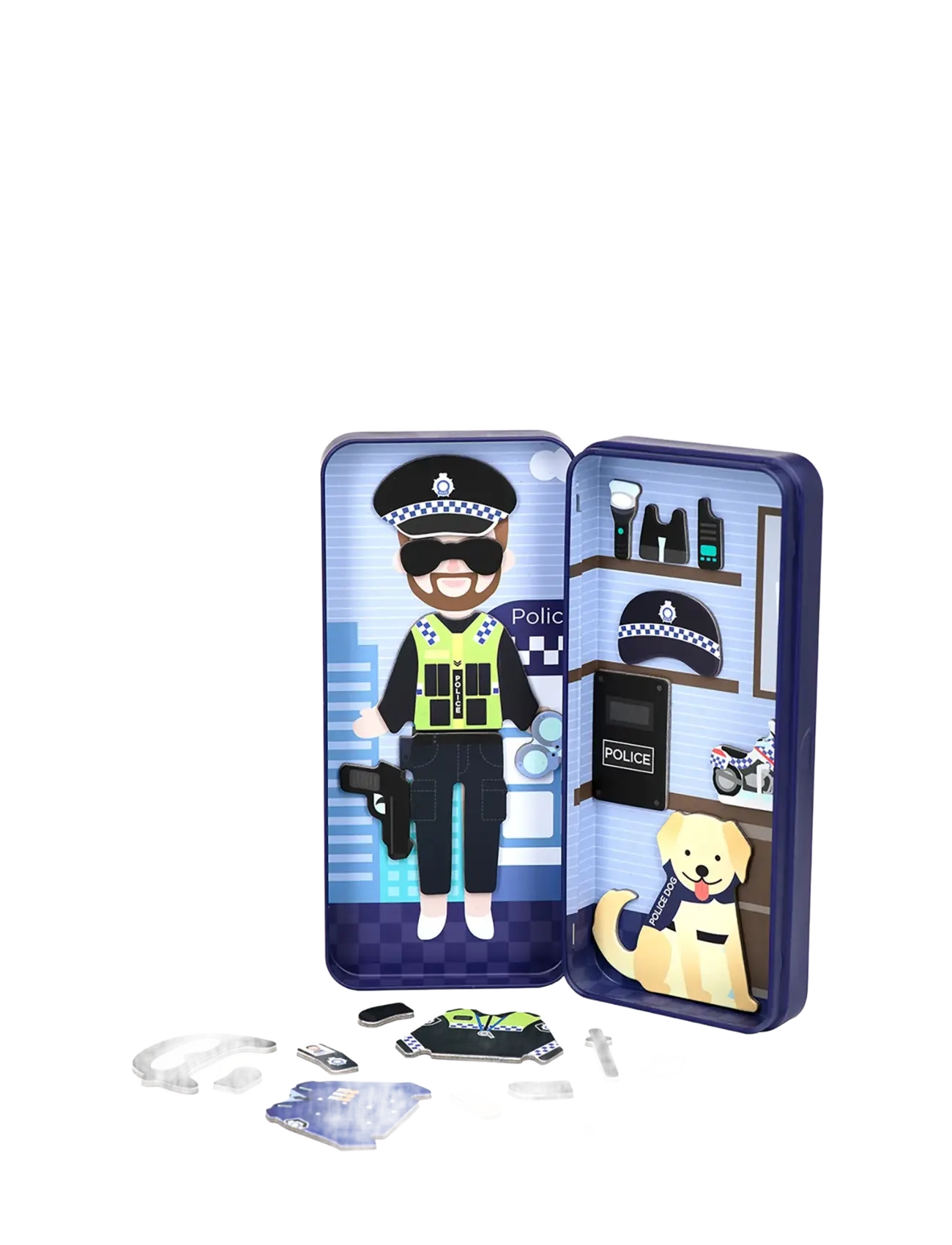 mierEdu - Magnetic Hero Box - Police Officer - pyssel - black - 1