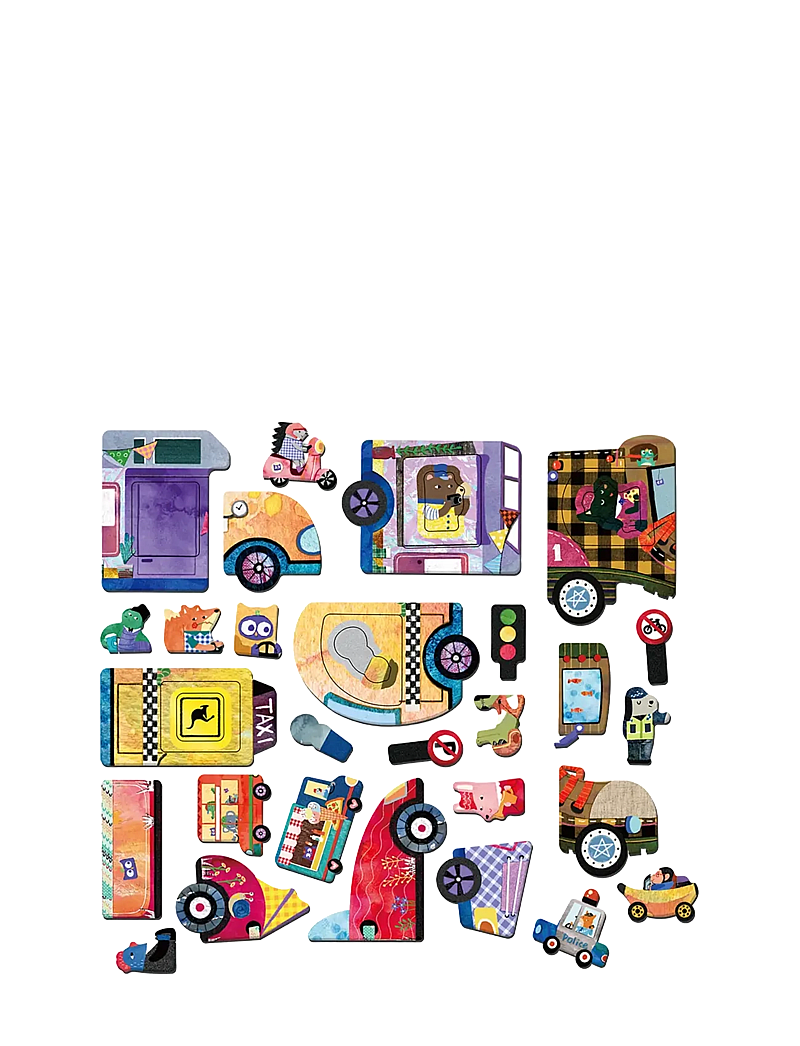 mierEdu - Magnetic Travel Box - Cars - bastelset - green - 4