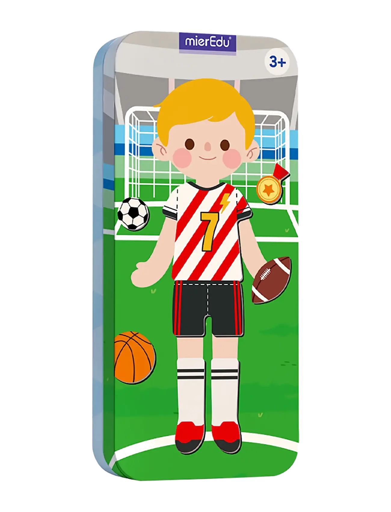 mierEdu Magnetic Travel Box - Sports Stars - Pyssel - MULTI / multi