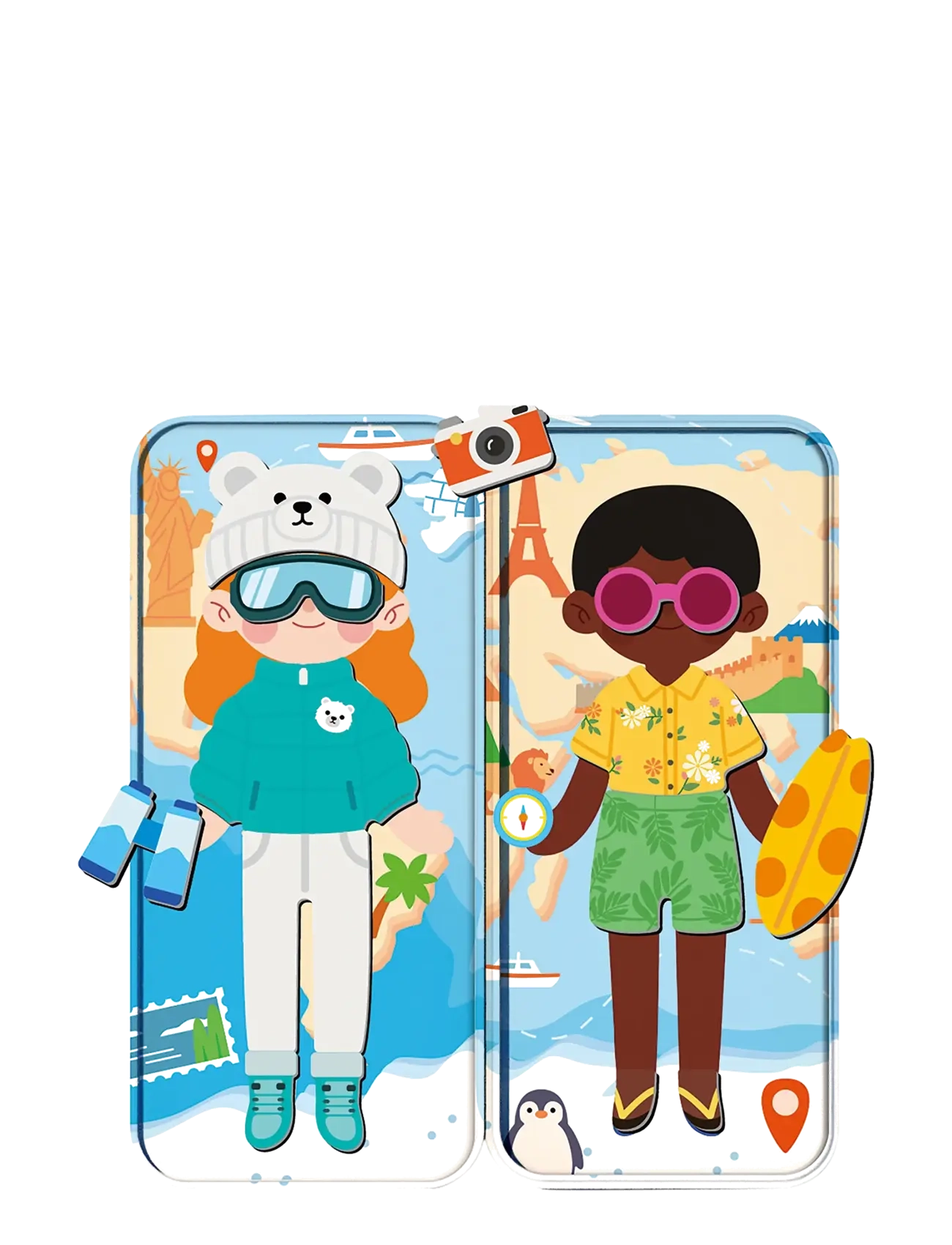 mierEdu - Magnetic Travel Box - World Travellers - pysselset - multi - 1