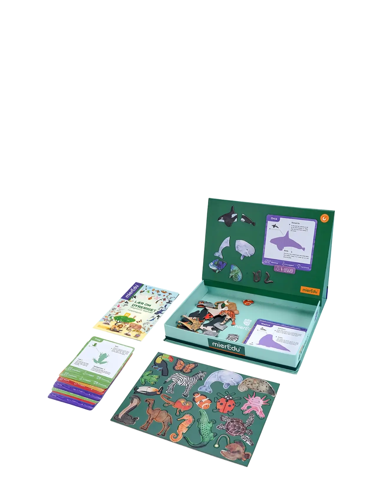 mierEdu - Magnetic Learning Box - All About Animals (Danish) - pædagogiske spil - multi - 2