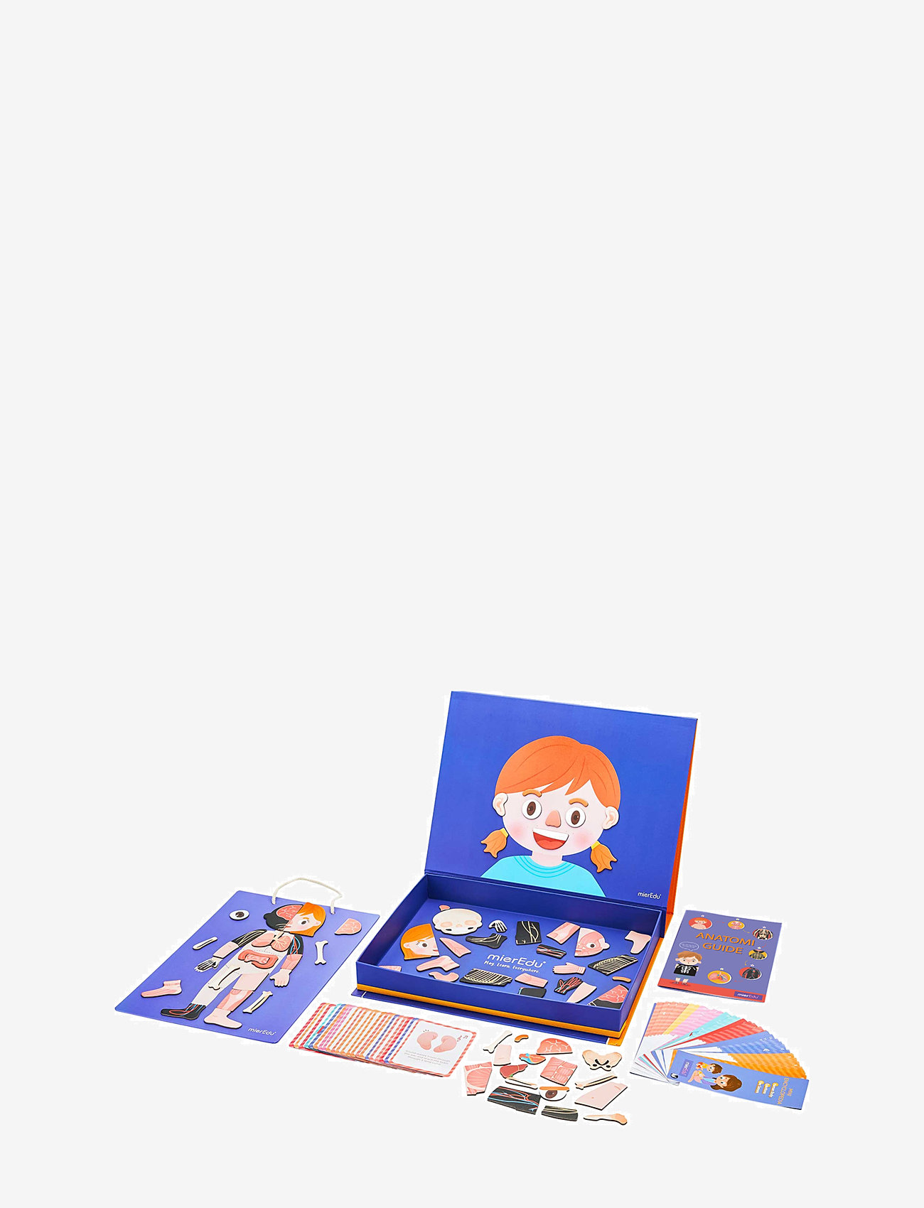 mierEdu - Magnetic Learning Box - All About Body and Emotion (Danish) - jeux éducatifs - multi - 2