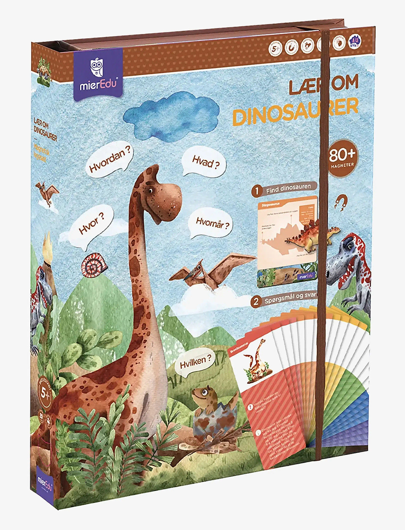 mierEdu - Magnetic Learning Box - All About Dinosaurs (Danish) - oppimispelit - multi - 1