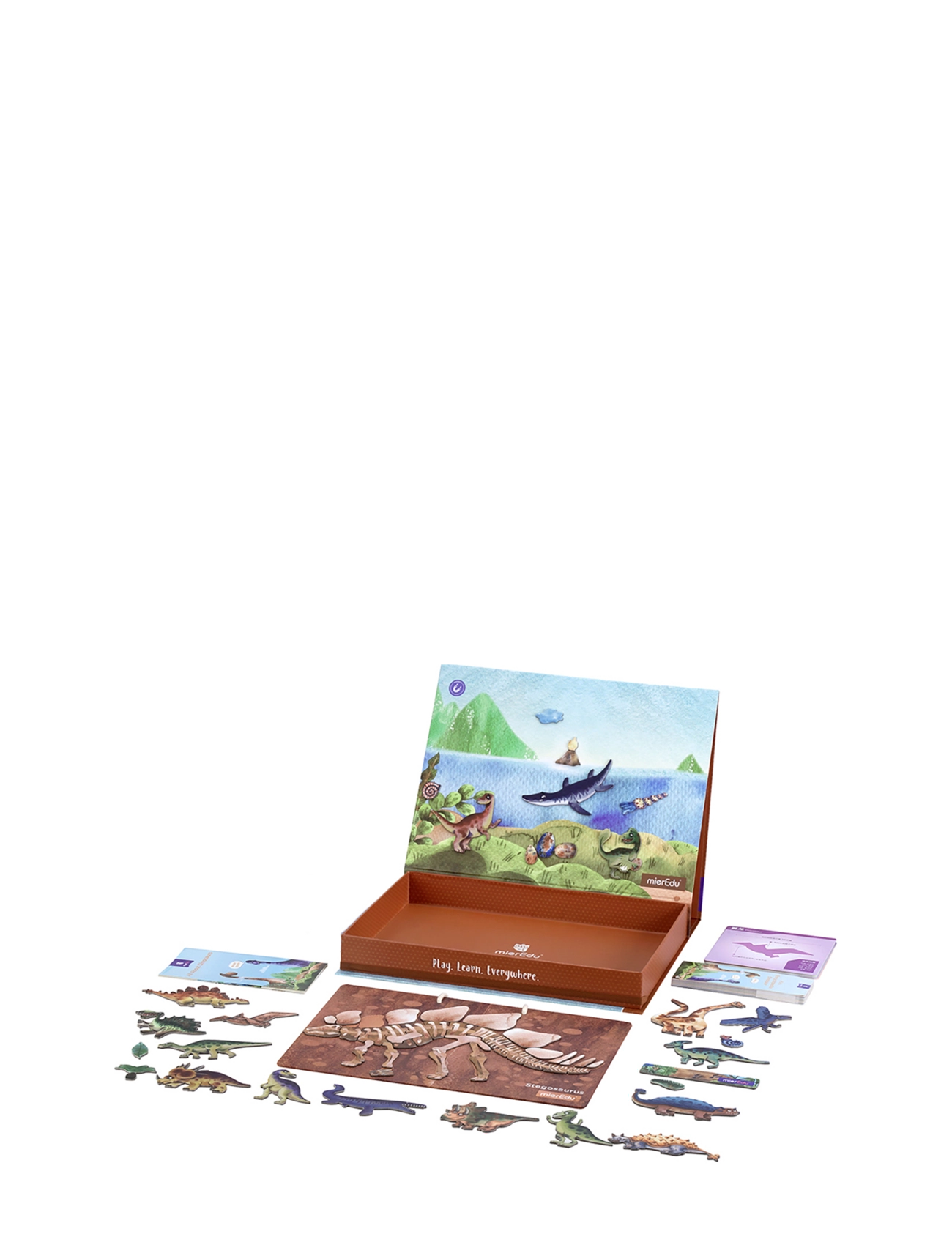 mierEdu - Magnetic Learning Box - All About Dinosaurs (Danish) - pedagogiska spel - multi - 2