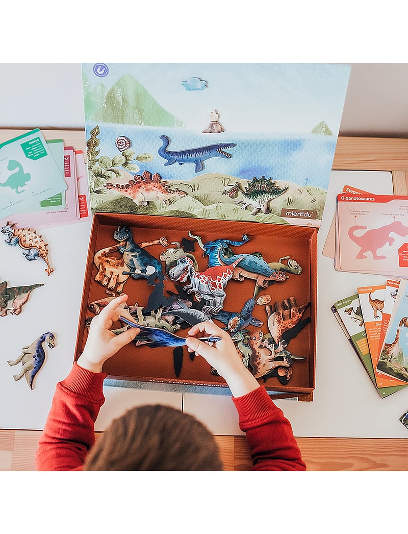 mierEdu - Magnetic Learning Box - All About Dinosaurs (Danish) - pädagogische spiele - multi - 0