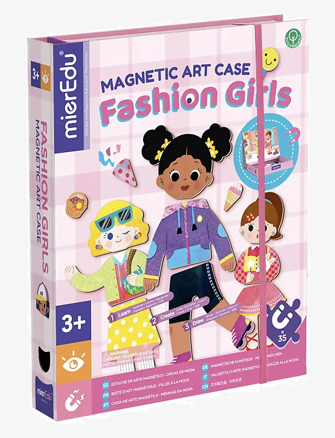 mierEdu - Magnetic Art Case - Dress Up - pysselset - purple - 0