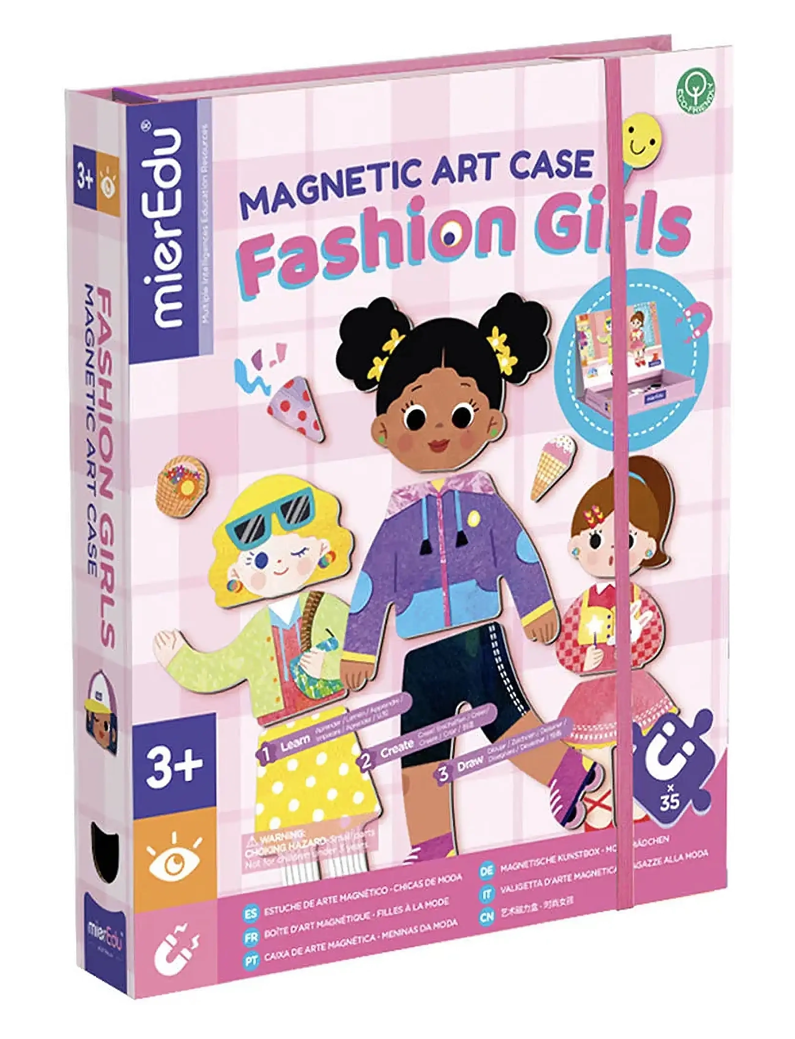 mierEdu Magnetic Art Case - Dress Up - 4 for 3 - PURPLE / multi