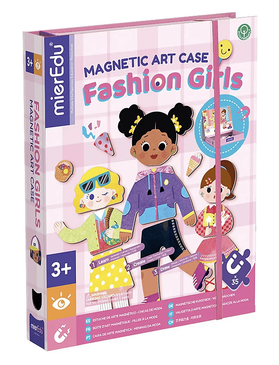 mierEdu - Magnetic Art Case - Dress Up - käsitöökomplekt - purple - 0