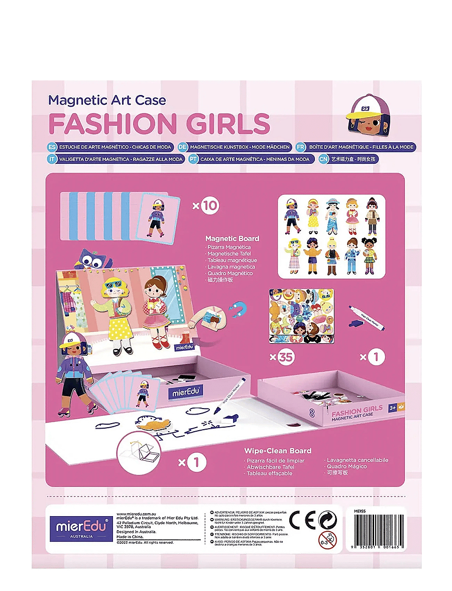 mierEdu - Magnetic Art Case - Dress Up - käsitöökomplekt - purple - 2