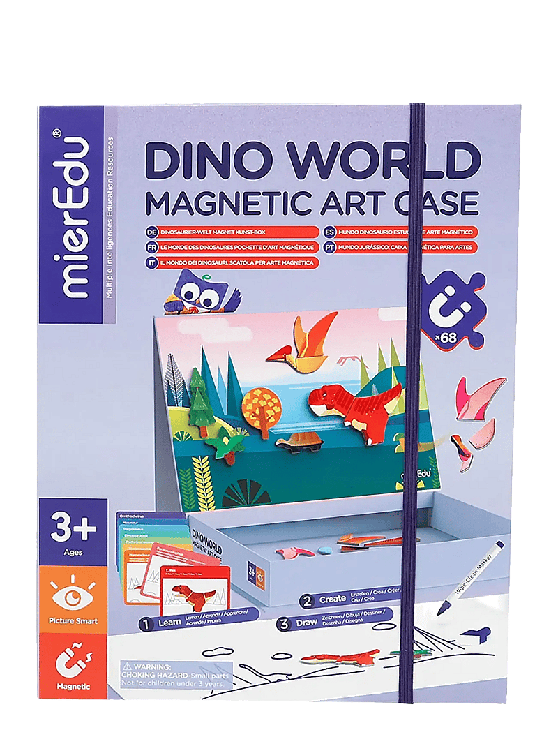 mierEdu - Magnetic Art Case - Dino World - spiel-sets - blue - 1