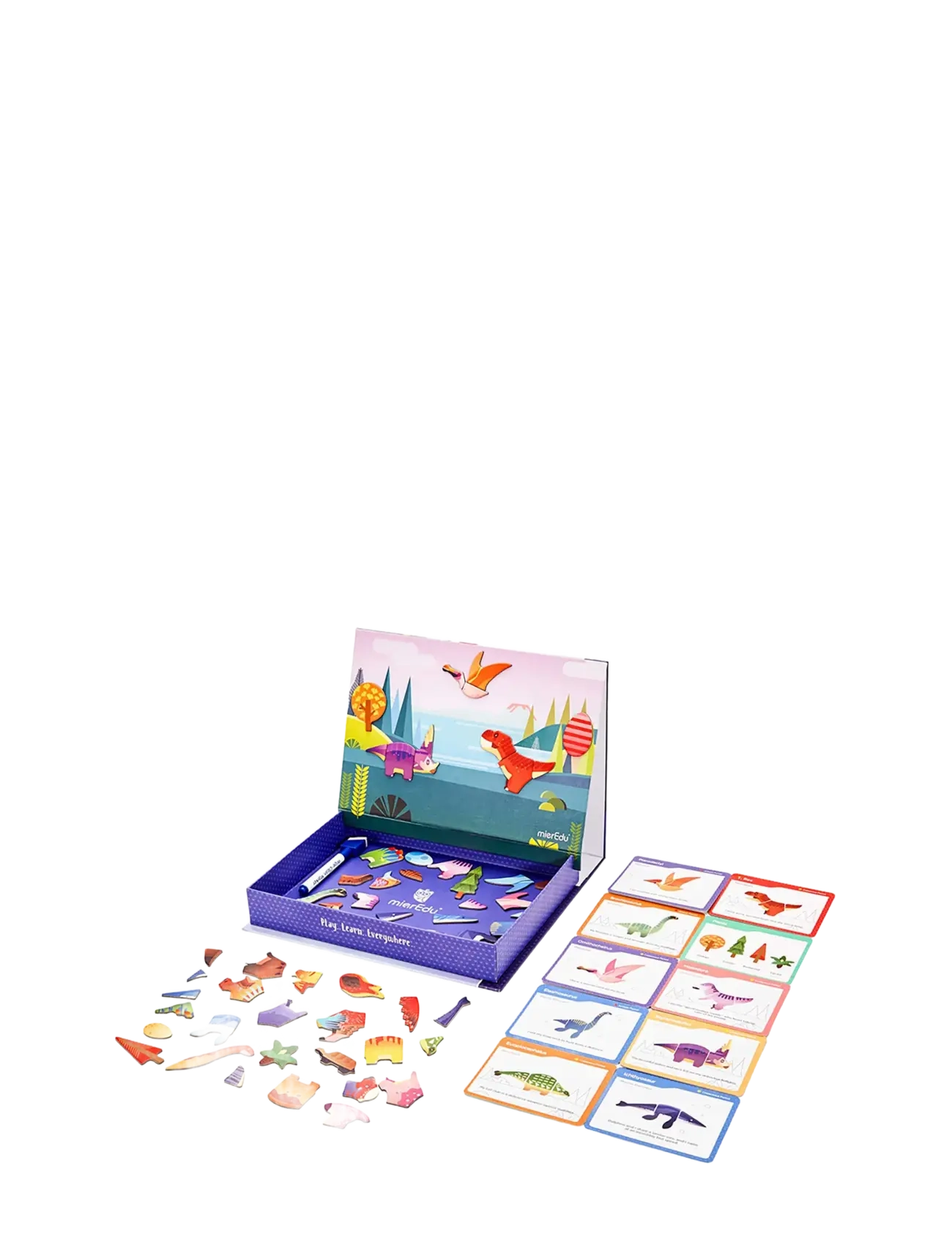 mierEdu - Magnetic Art Case - Dino World - spiel-sets - blue - 2