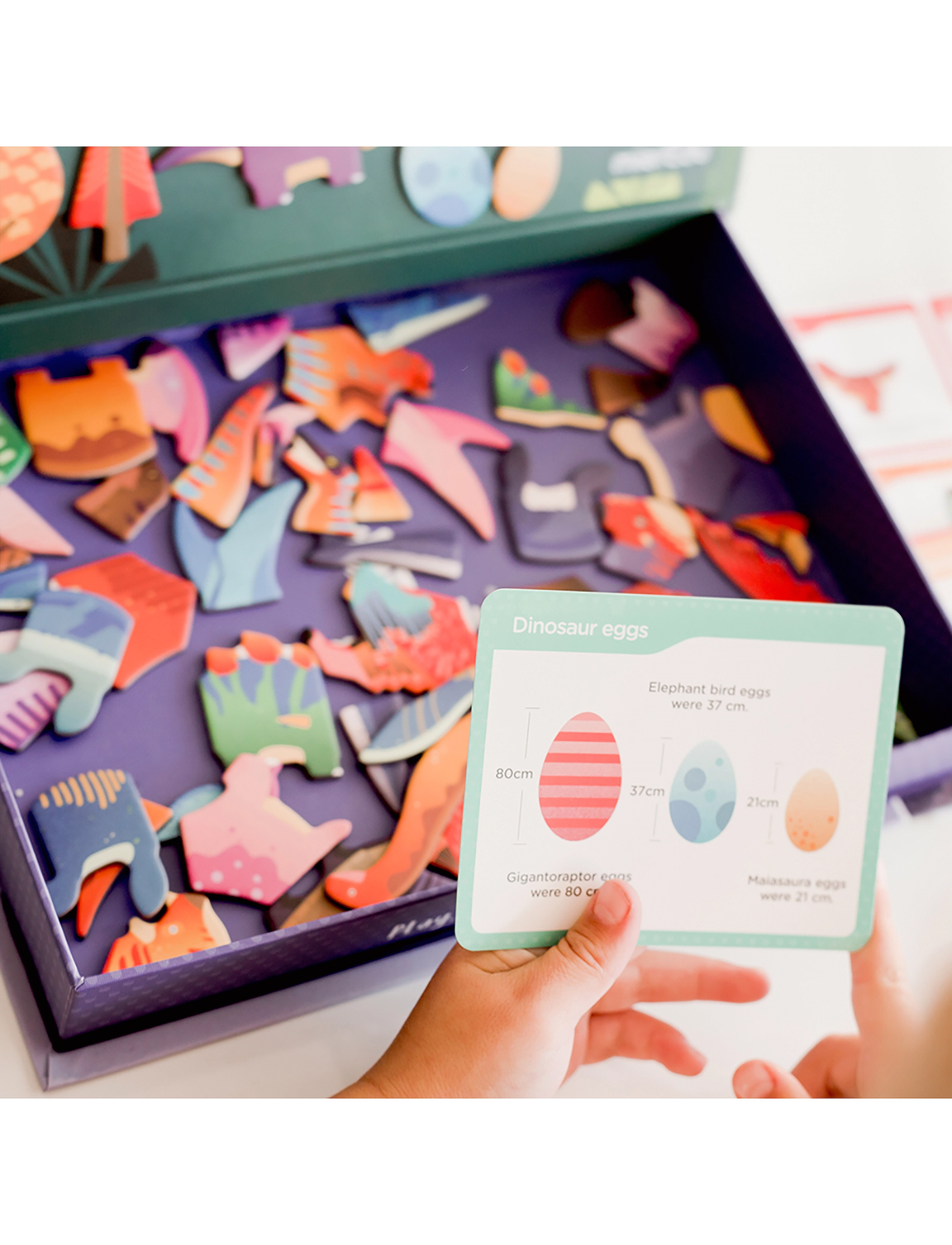 mierEdu Magnetic Art Case Dino World, One Size, Playsets & Action Figures, Mehrfarbig/gemustert - Play Sets, Kinder