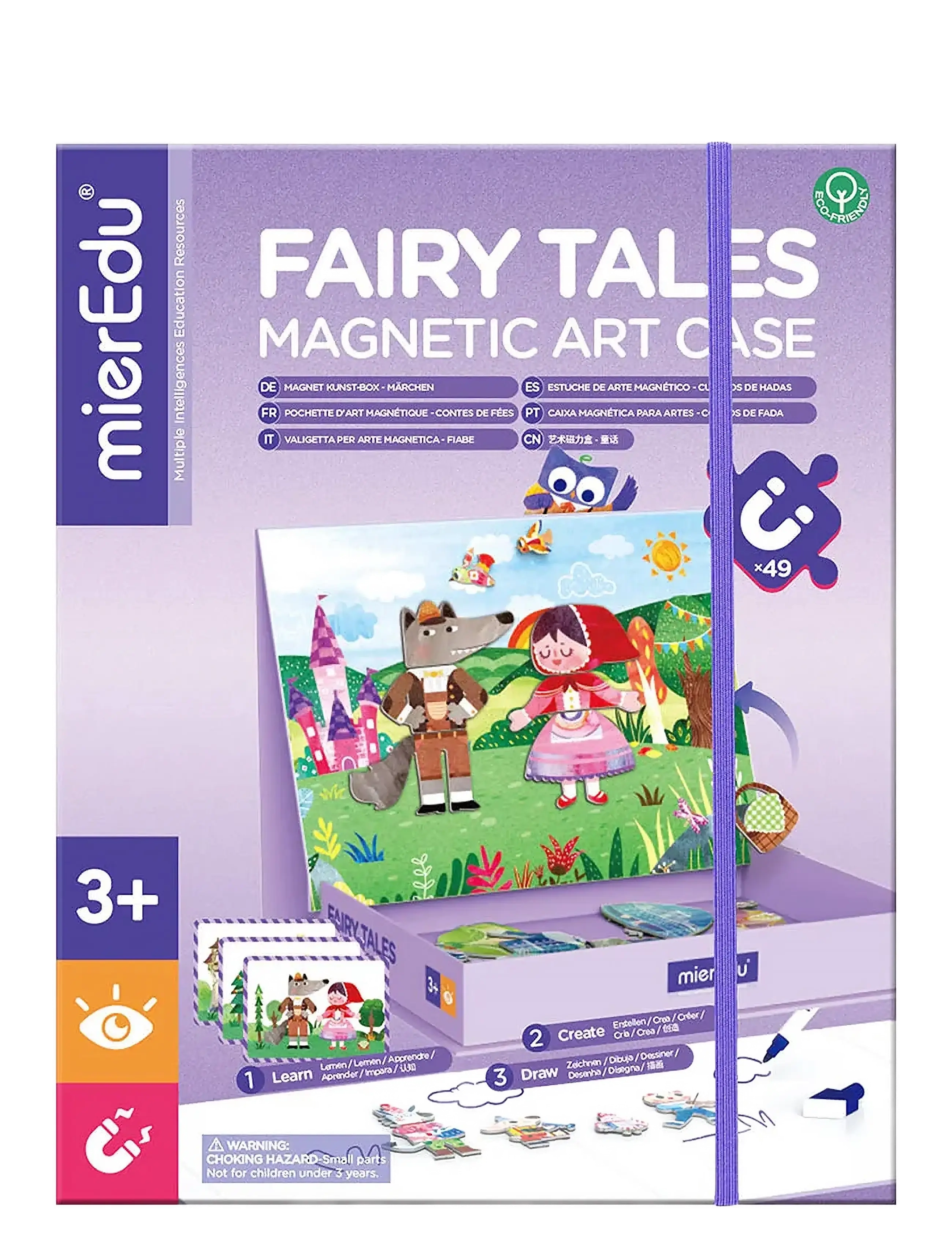 mierEdu Magnetic Art Case Fairytales, One Size, Craft, Mehrfarbig/gemustert - Craft Sets, Kinder