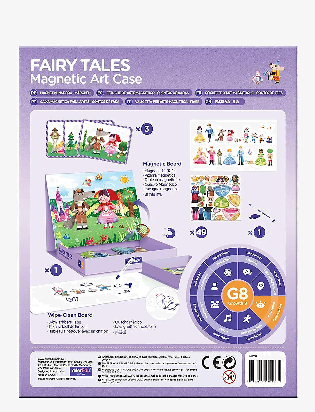 mierEdu - Magnetic Art Case - Fairytales - käsitöökomplekt - blue - 2