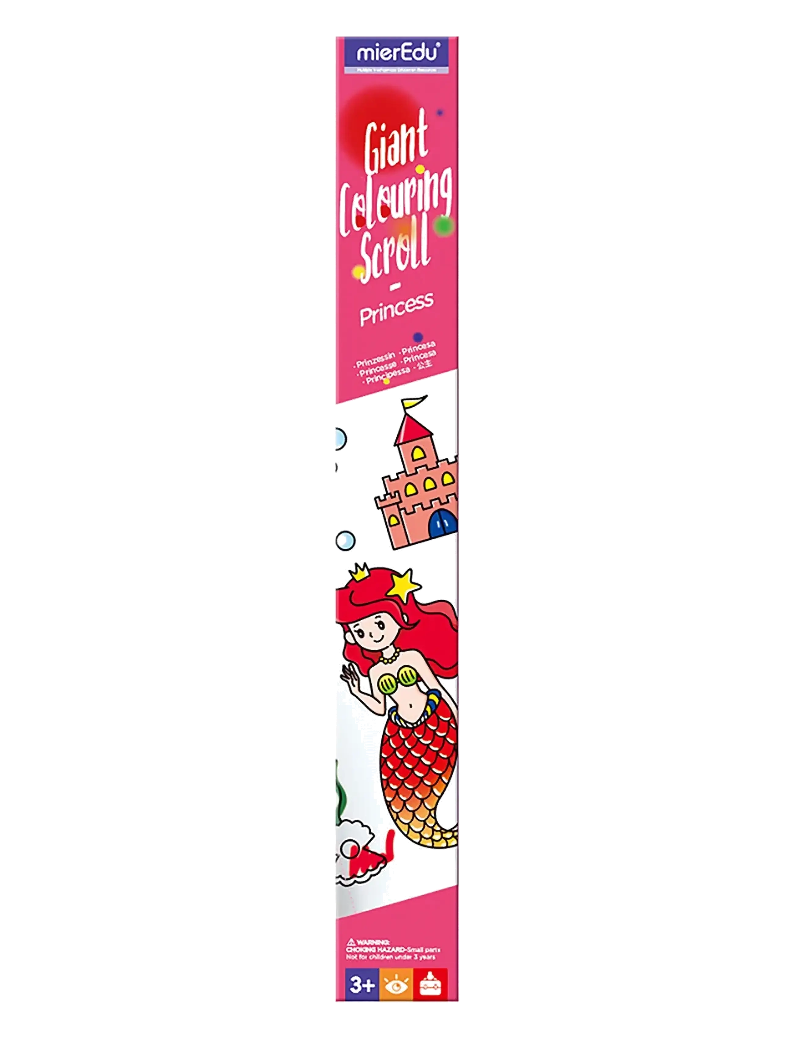 mierEdu - Giant Colouring Scroll - Princess - mal- & bastelbücher - pink - 1