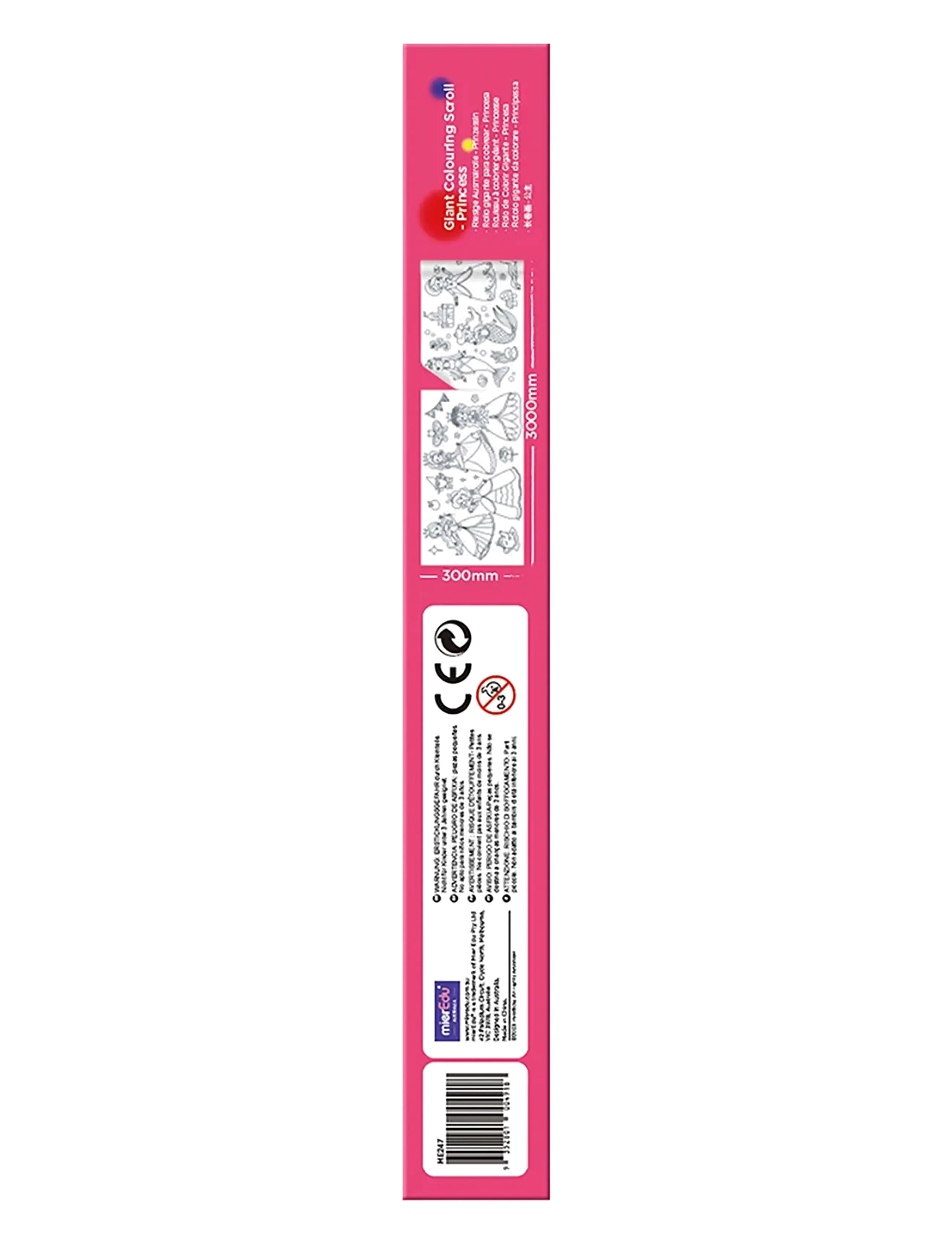 mierEdu - Giant Colouring Scroll - Princess - mal- & bastelbücher - pink - 2