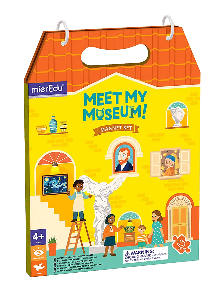 mierEdu - Magnetic Playset - Meet My Museum - kreasæt - multi - 0