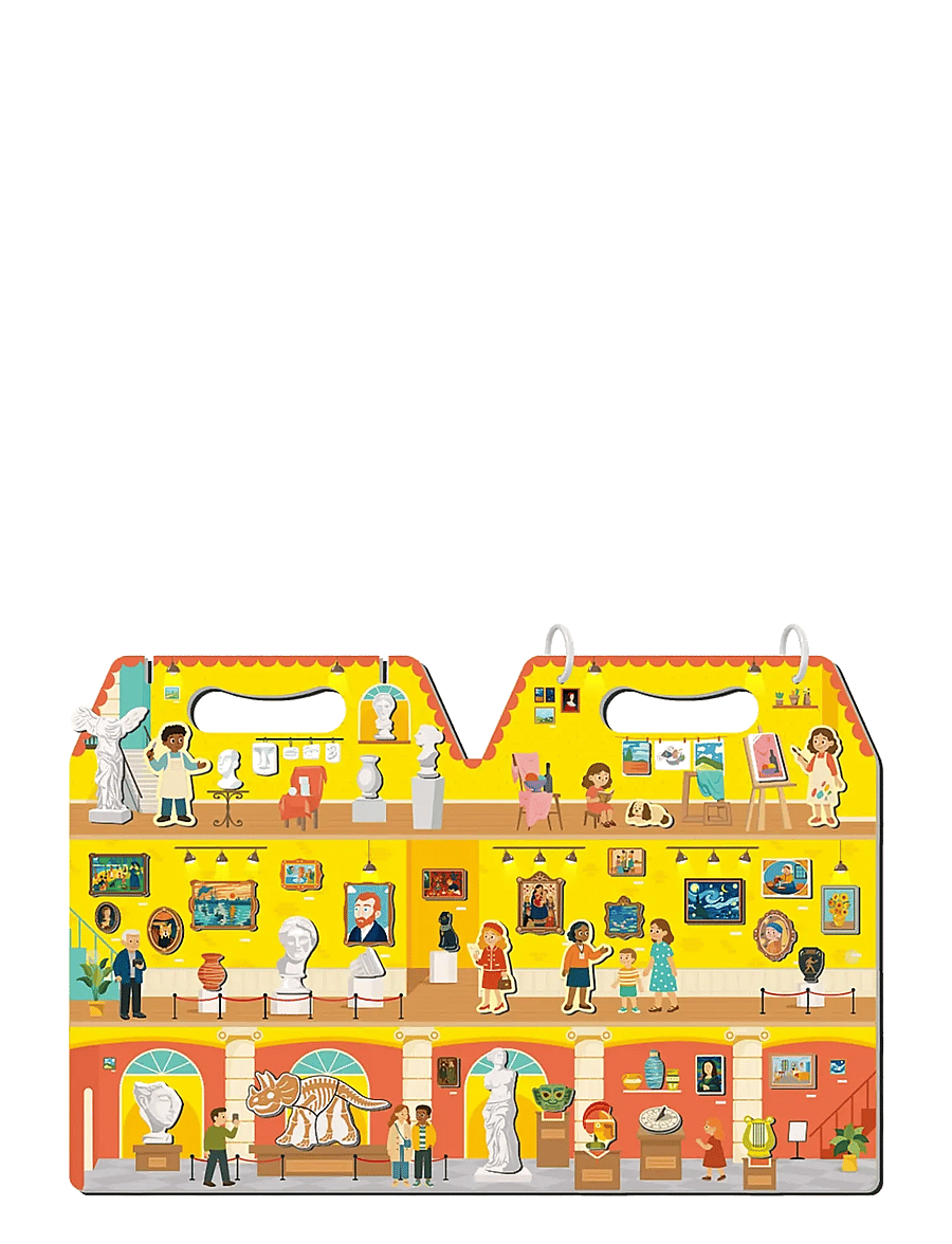 mierEdu - Magnetic Playset - Meet My Museum - kreasæt - multi - 1