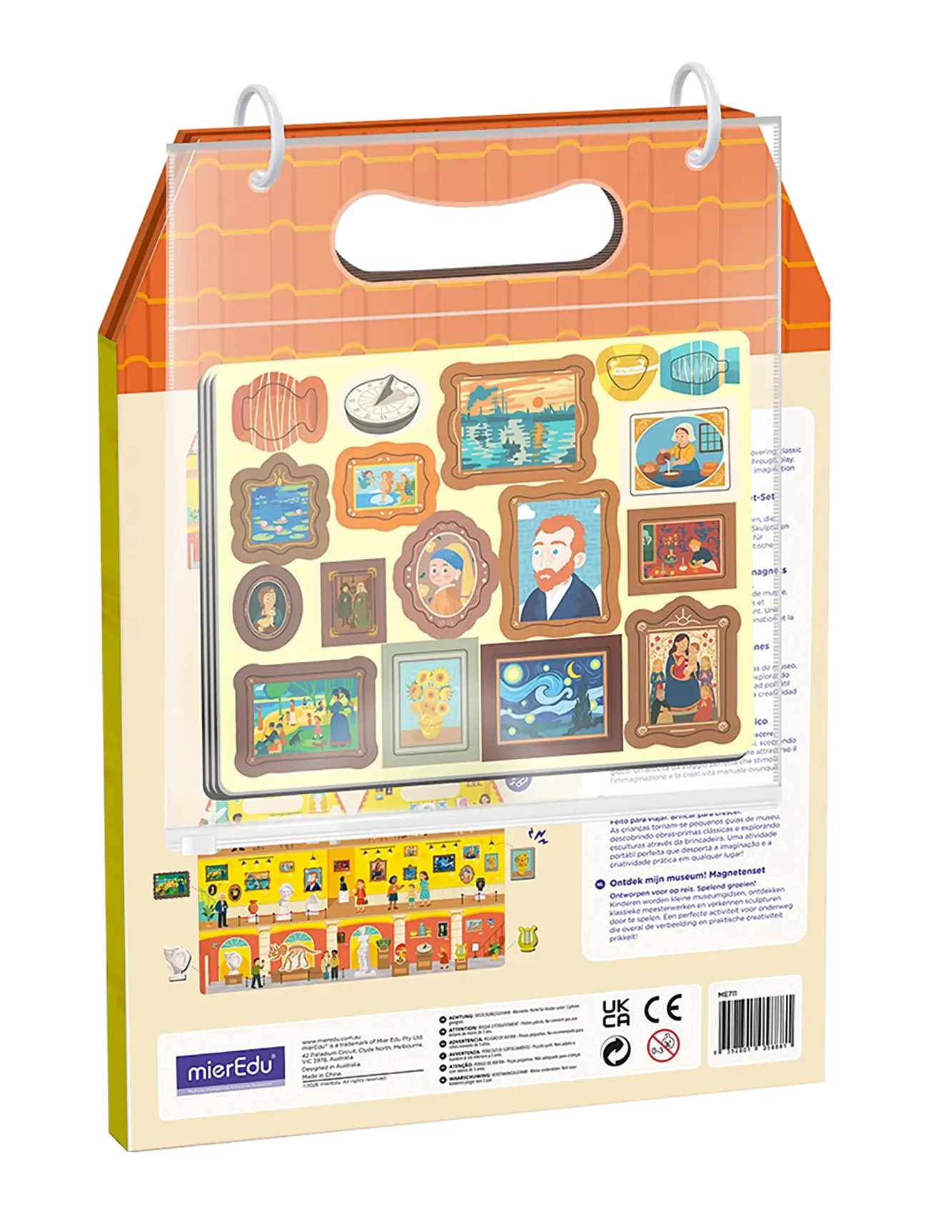 mierEdu - Magnetic Playset - Meet My Museum - kreasæt - multi - 2