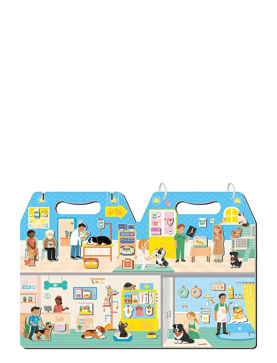 mierEdu - Magnetic Playset - Meet My Animal Clinic - kreasæt - multi - 1