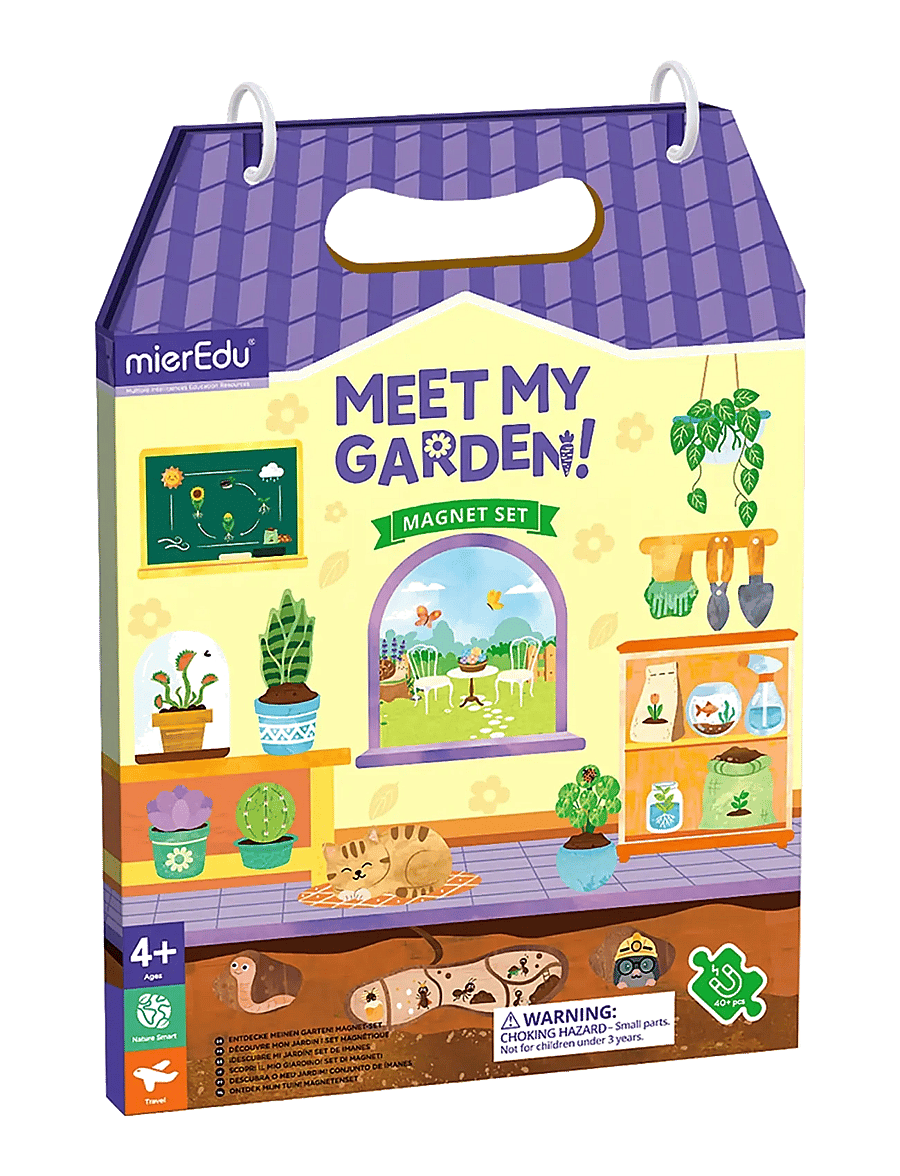 mierEdu - Magnetic Playset - Meet My Garden - kreasæt - multi - 0