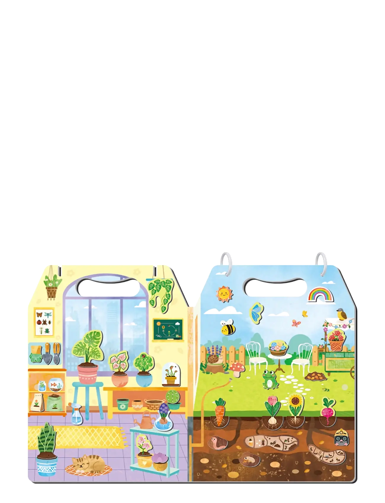 mierEdu - Magnetic Playset - Meet My Garden - kreasæt - multi - 1