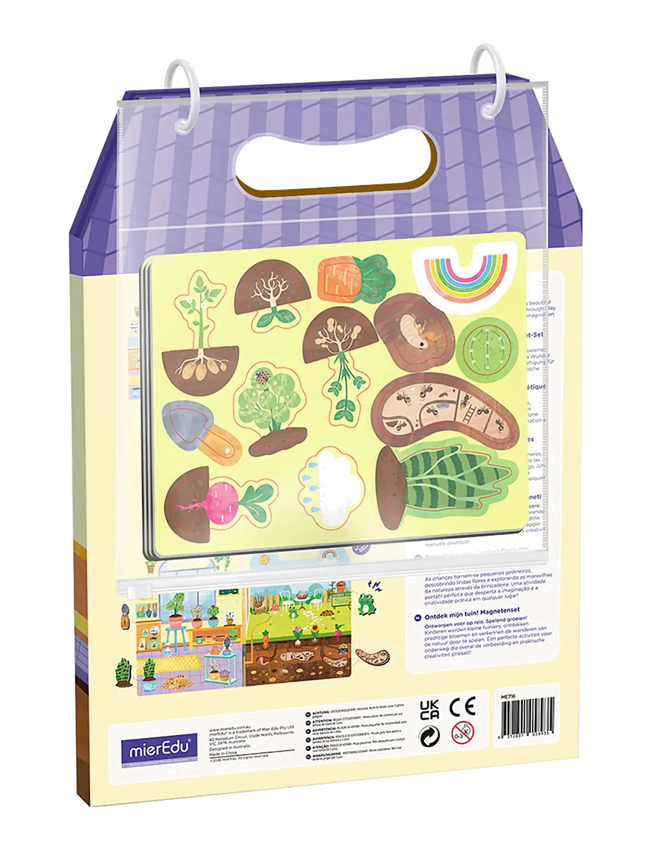 mierEdu - Magnetic Playset - Meet My Garden - kreasæt - multi - 2