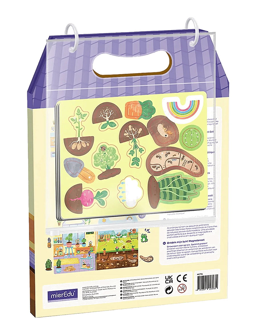 mierEdu - Magnetic Playset - Meet My Garden - kreasæt - multi - 2