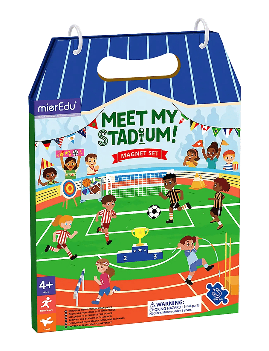 mierEdu - Magnetic Playset - Meet My Stadium - kreasæt - multi - 0