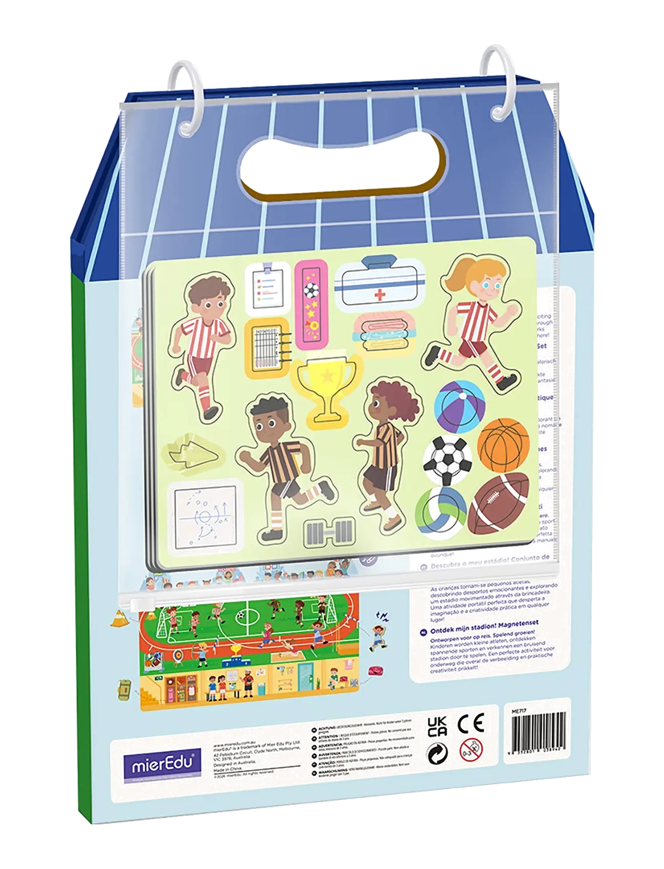 mierEdu - Magnetic Playset - Meet My Stadium - kreasæt - multi - 2