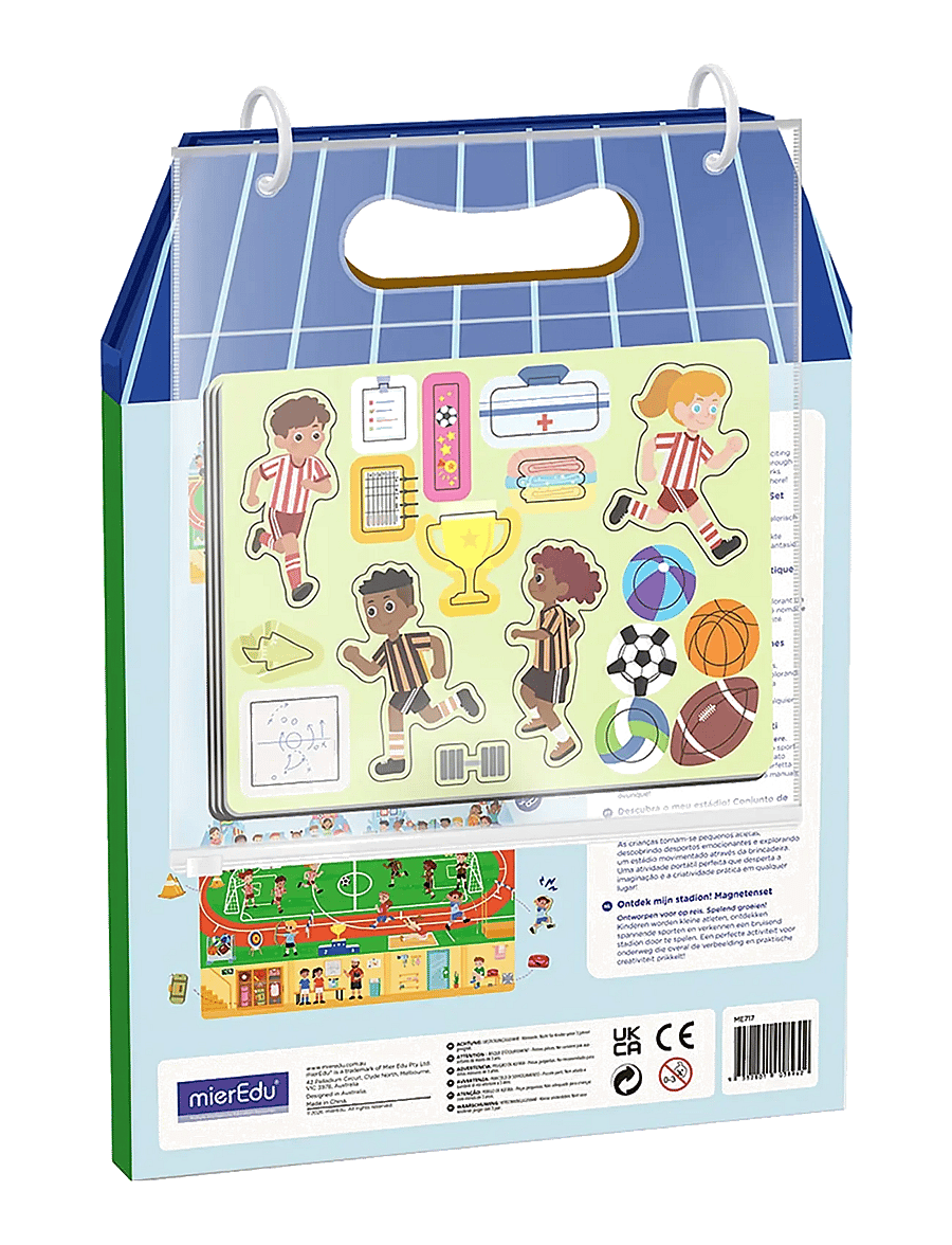 mierEdu - Magnetic Playset - Meet My Stadium - kreasæt - multi - 2