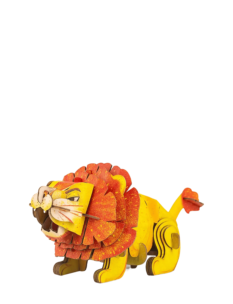 mierEdu - 3D Puzzle with Sound - Lion - yellow - 2