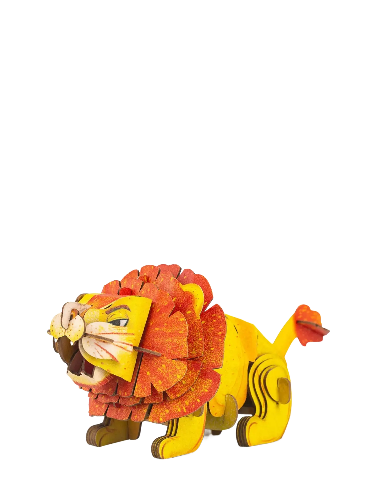 mierEdu - 3D Puzzle with Sound - Lion - yellow - 2