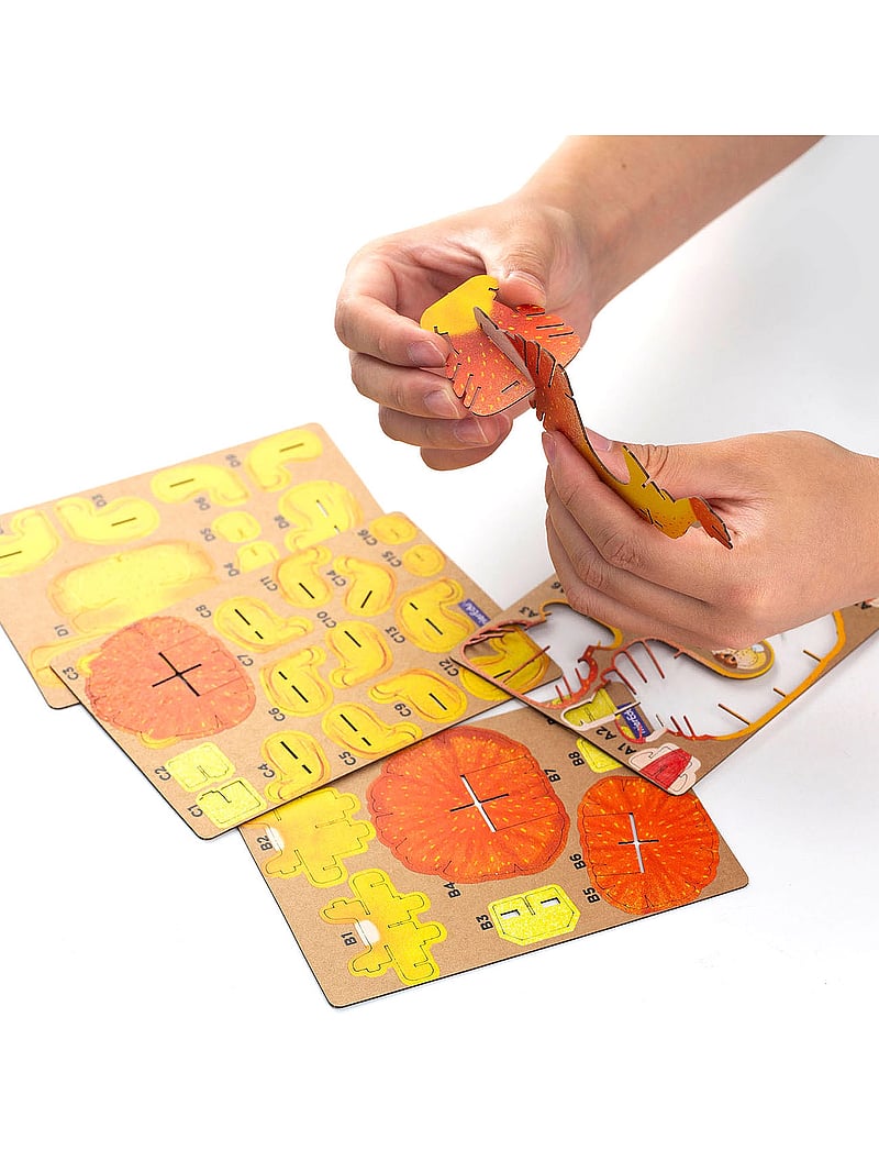 mierEdu - 3D Puzzle with Sound - Lion - yellow - 0