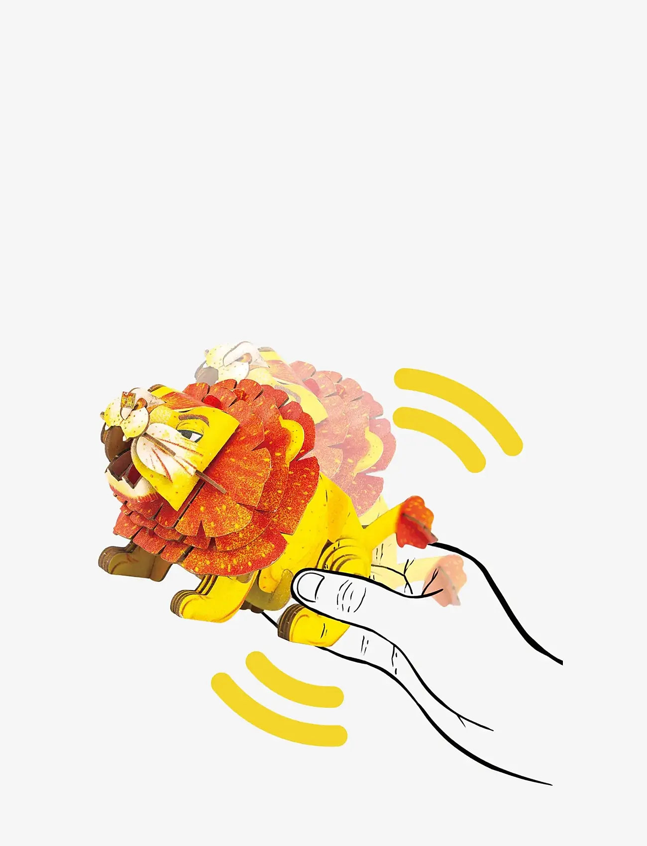 mierEdu - 3D Puzzle with Sound - Lion - 3d-puslespil - yellow - 3