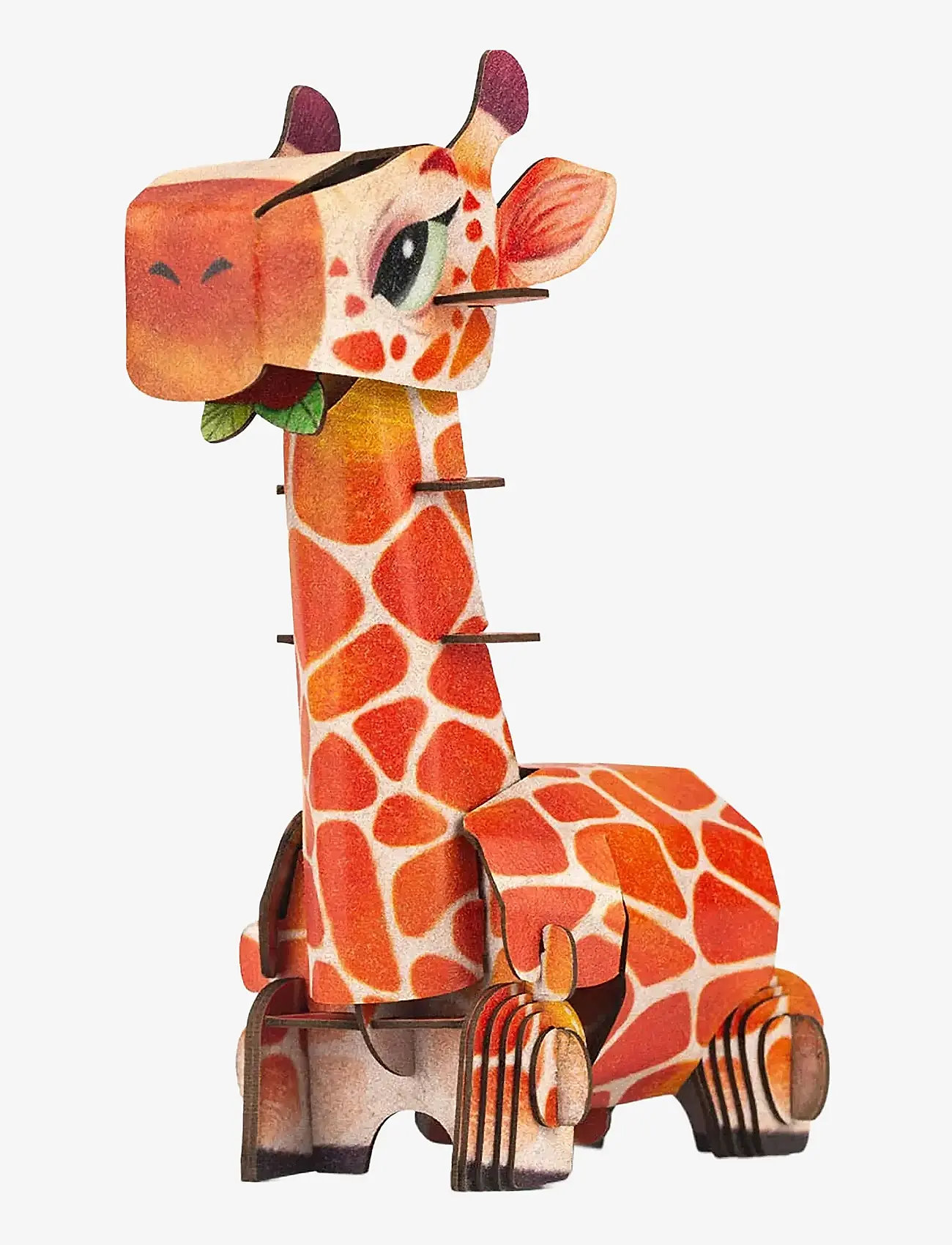 mierEdu - 3D Puzzle with Sound - Giraffe - 3d pusled - orange - 2