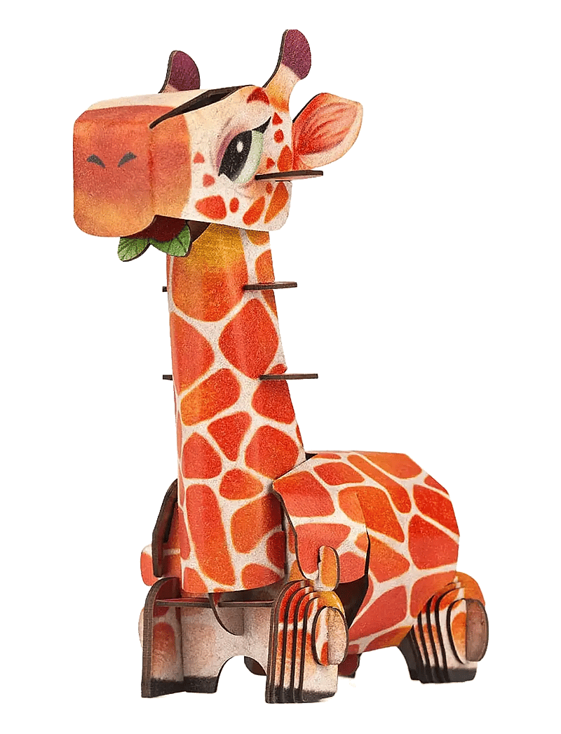 mierEdu - 3D Puzzle with Sound - Giraffe - 3d-puzzles - orange - 2