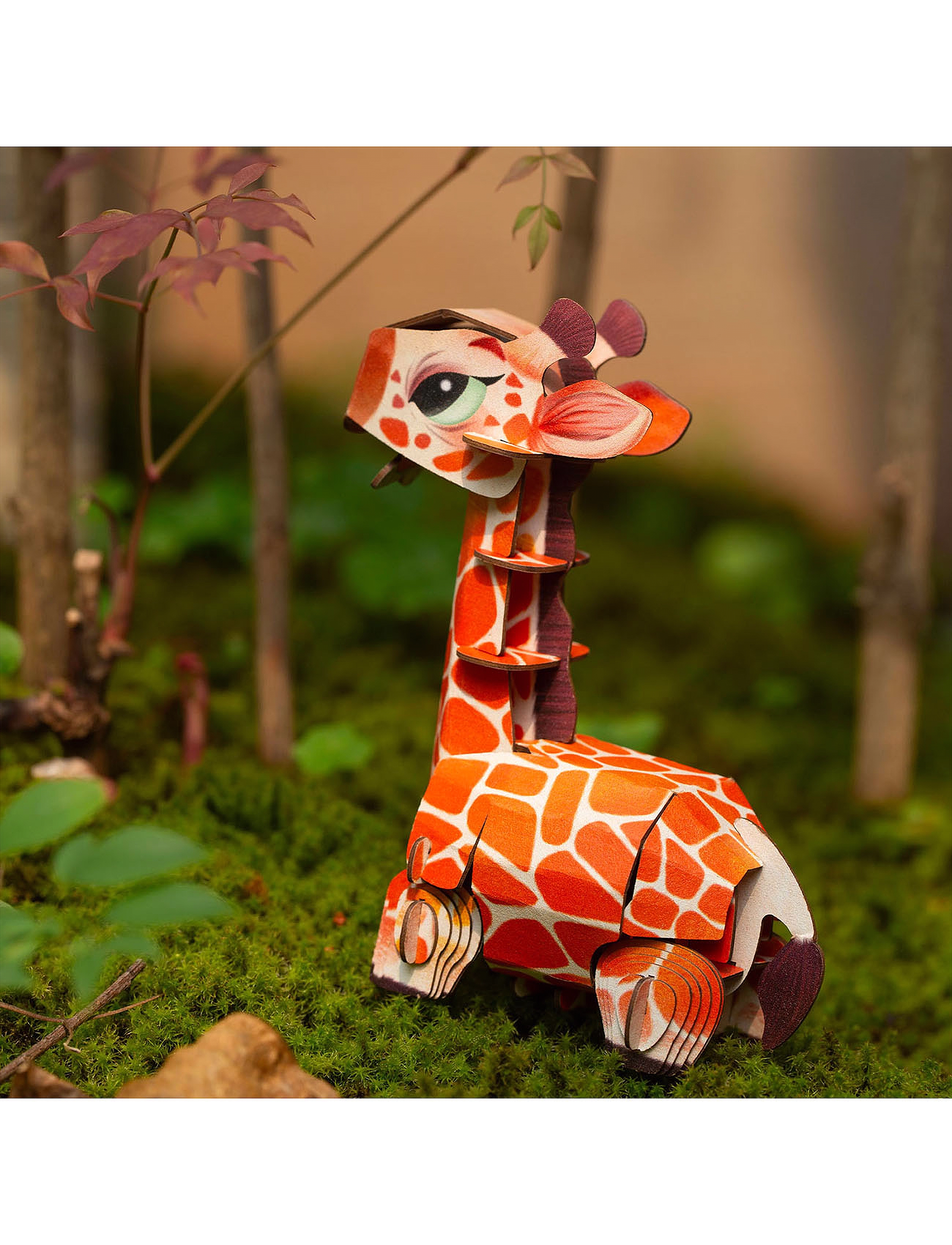 mierEdu 3D Puzzle With Sound Giraffe, One Size, Puzzles, Mehrfarbig/gemustert - 3d Kinder