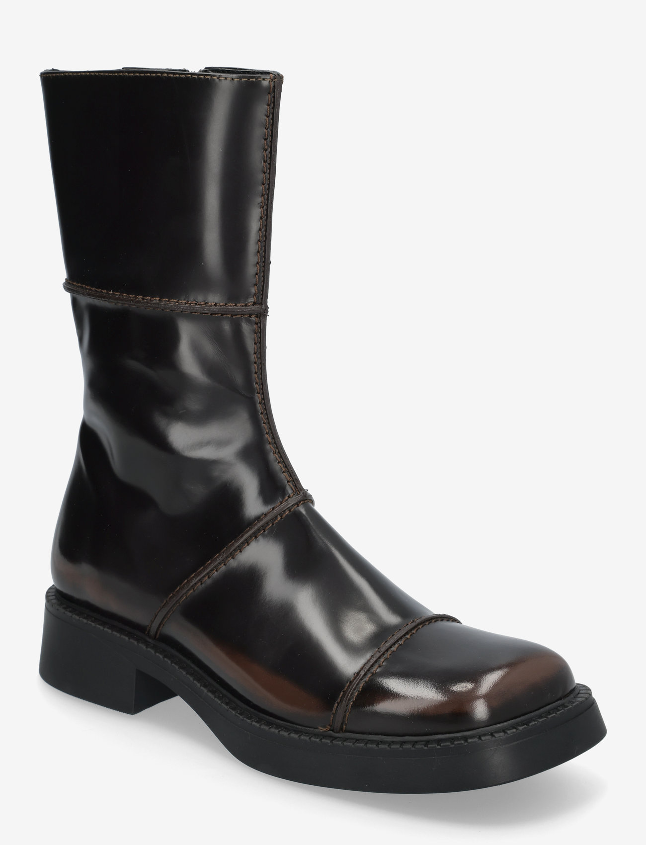 MIISTA - Dahlia Dark Brown Ankle Boots - dark brown - 0