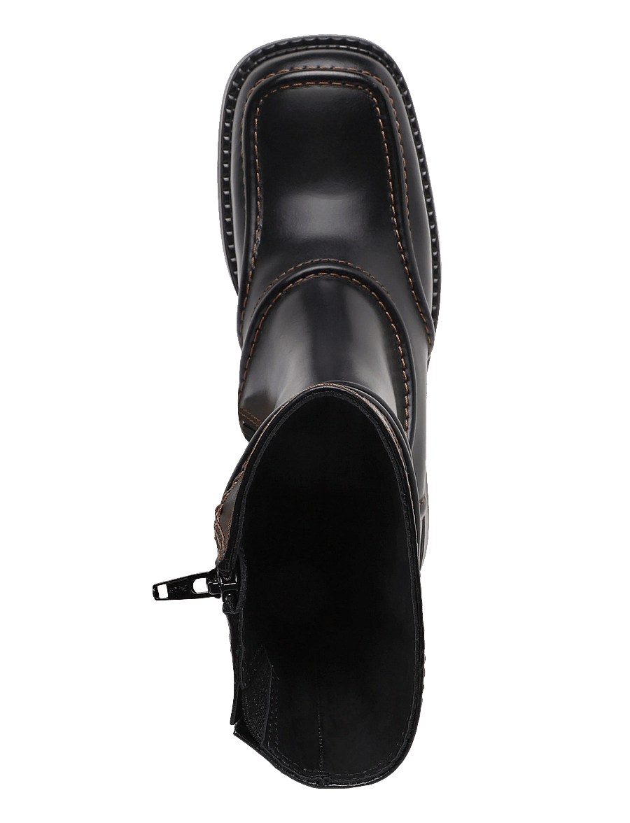 MIISTA - Malene - kontsaga poolsaapad - black - 3
