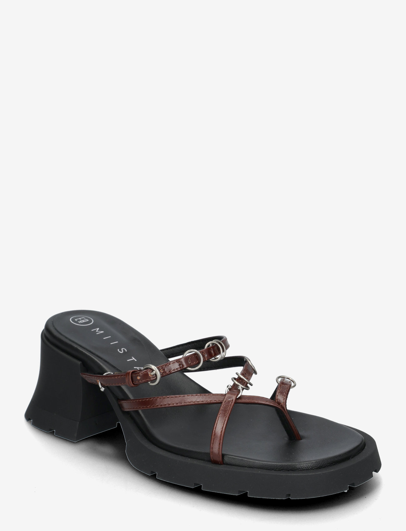 MIISTA - Jaslene Brown Sandal - lahtised kontsakingad - brown - 0
