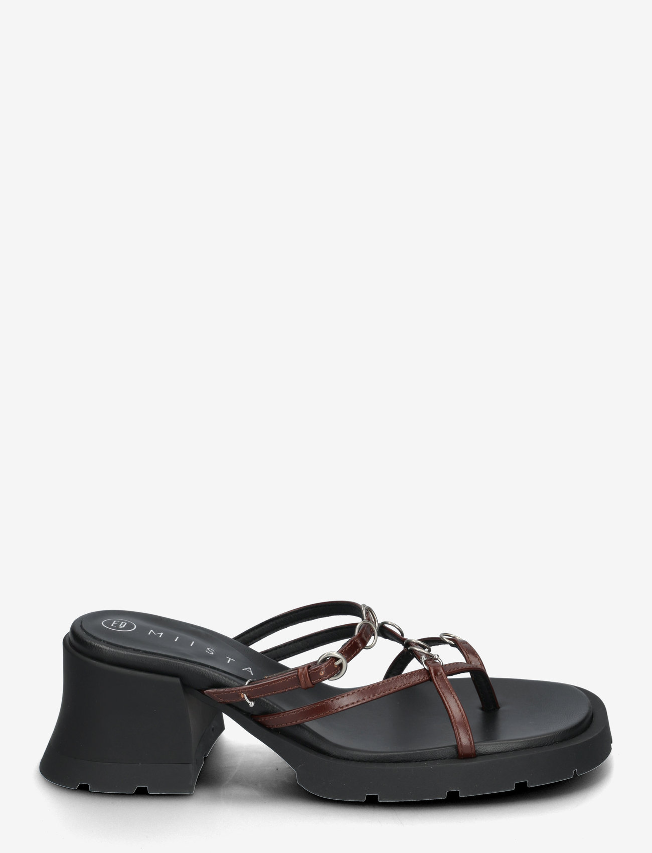 MIISTA - Jaslene Brown Sandal - lahtised kontsakingad - brown - 1