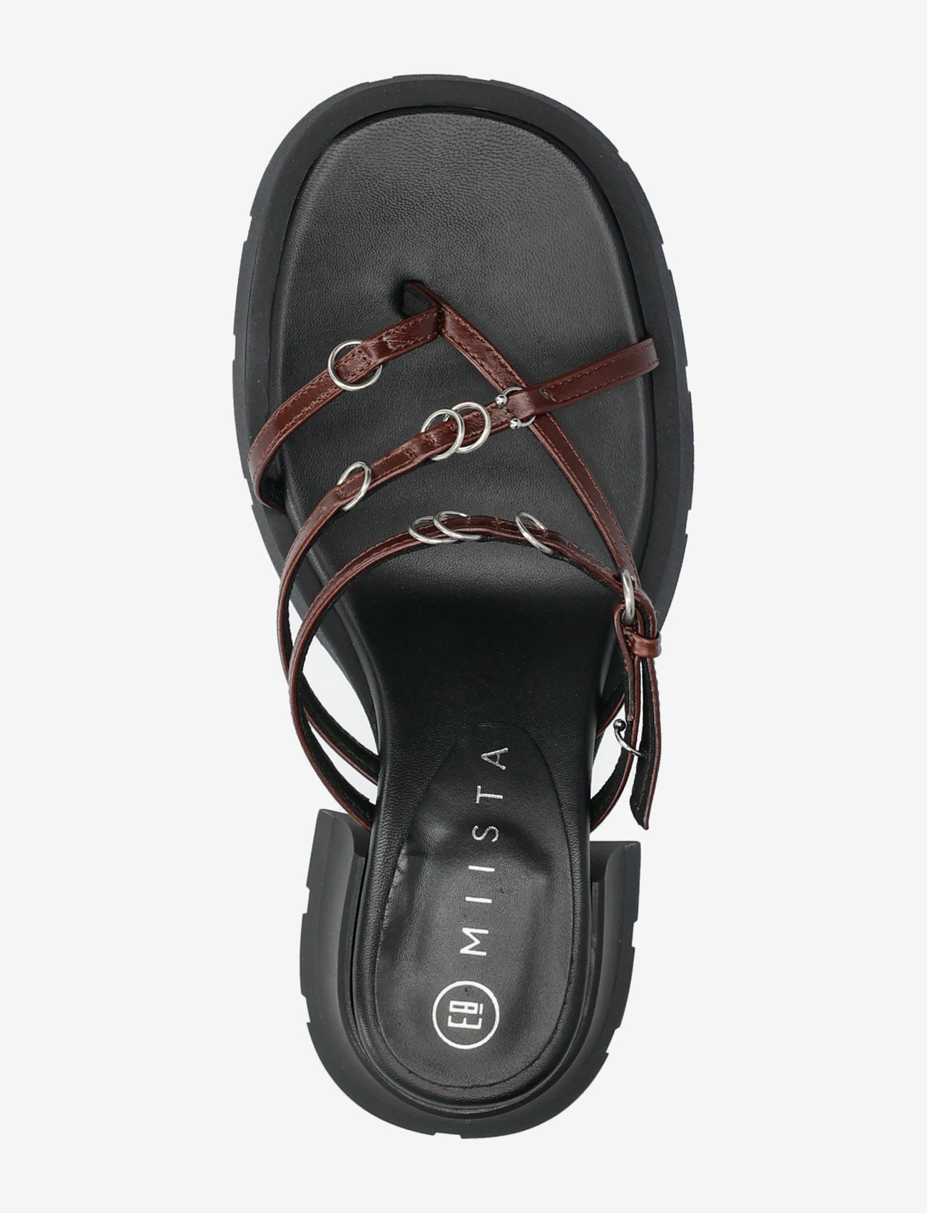 MIISTA - Jaslene Brown Sandal - lahtised kontsakingad - brown - 3