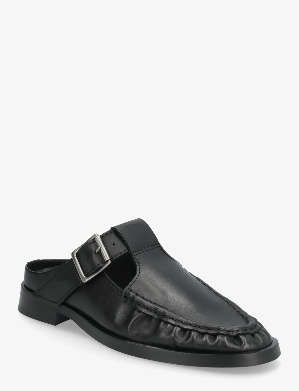 MIISTA - Gianna Black Buckled Mules - mules med klack - black - 0