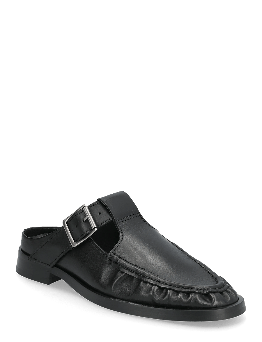 MIISTA - Gianna Black Buckled Mules - black - 0